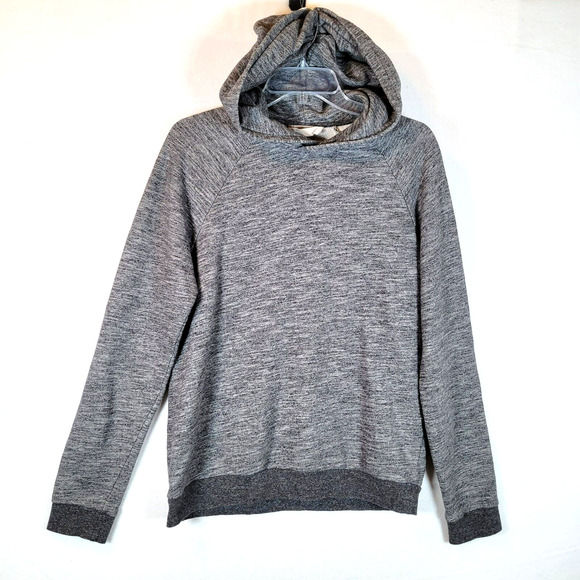 Everlane Mens The Pullover Hoodie Size Medium Gray Raglan Space Dye Minimalist - Picture 1 of 6